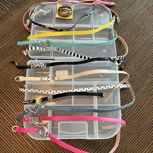 Origami Owl Set of 14 Genuine Leather Wrap Bracelets